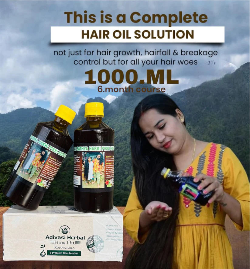 HAKKI PIKKI ADIVASI HERBAL HAIR OIL