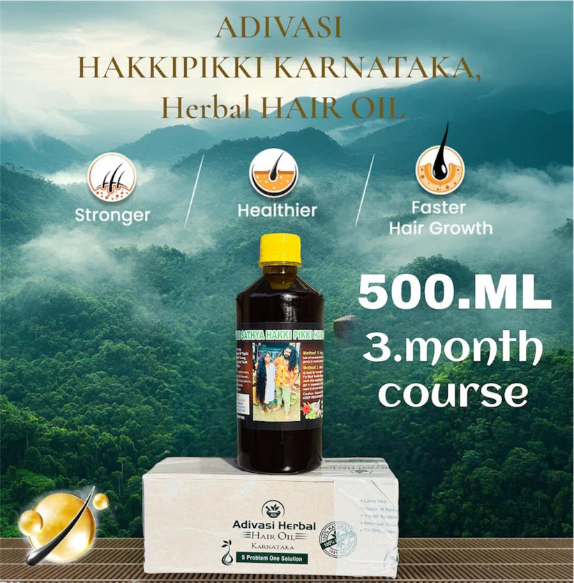 HAKKI PIKKI ADIVASI HERBAL HAIR OIL